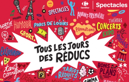 Carrefour Spectacles : billets de parcs, concerts, spectacles... jusqu'à - 38%