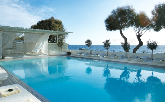 10 hôtels romantiques à Santorin - Kamari : chambre avec vue et plage privée