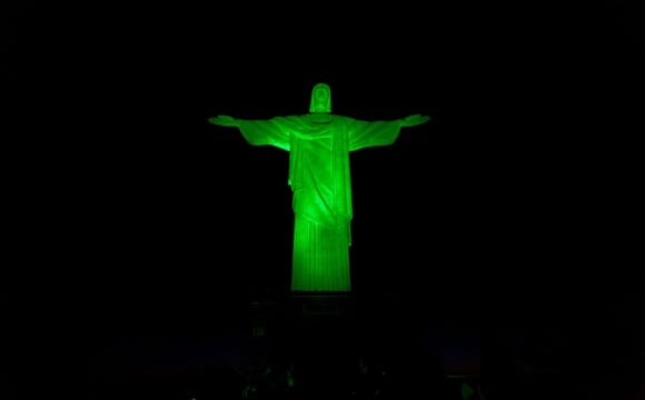10 monuments aux couleurs de la Saint-Patrick - Le Christ rédempteur, Rio de Janeiro