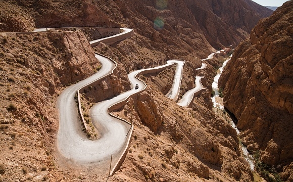 Les 10 plus belles routes au monde à faire en moto - Les gorges du Dadès, Maroc