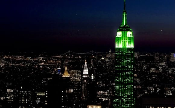 10 monuments aux couleurs de la Saint-Patrick - l'Empire State Building, New-York