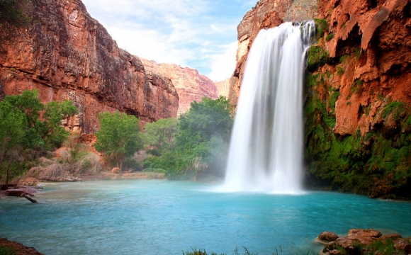 Les 10 plus belles piscines naturelles au monde - Les chutes de Havasu Falls, Arizona