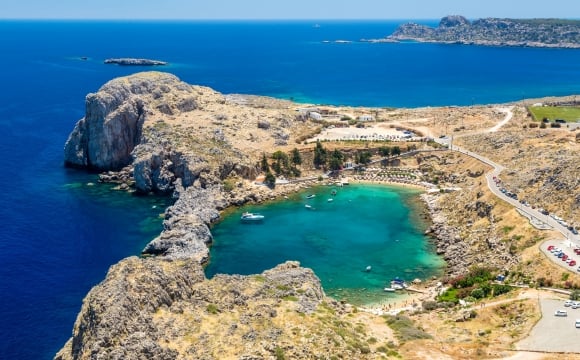 Les 10 plus belles plages de Méditerranée - Baie de Lindos, Rhodes