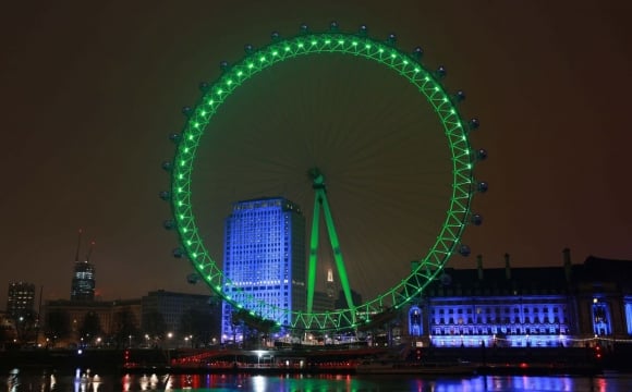 10 monuments aux couleurs de la Saint-Patrick - London Eye, Londres