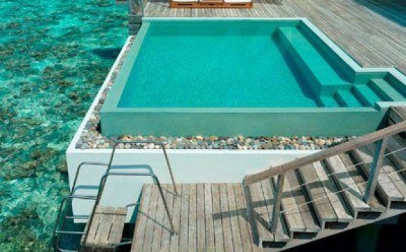10 piscines de rêve vues sur Pinterest - Hôtel Dusit, Maldives