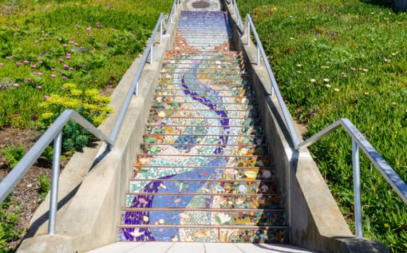 Les 15 plus belles marches du monde - Mosaïque colorée