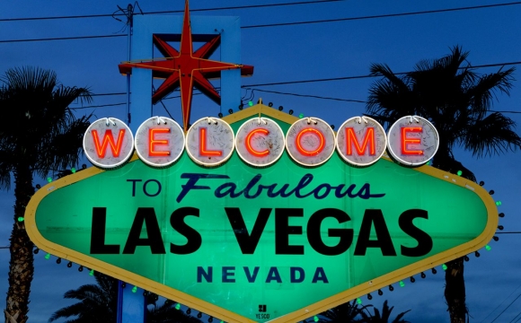 10 monuments aux couleurs de la Saint-Patrick - Le panneau d'accueil de Las Vegas