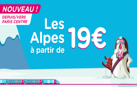 OUIGO, ski : trajets de Paris vers les Alpes dès 19 € A/S, dispos dernière minute